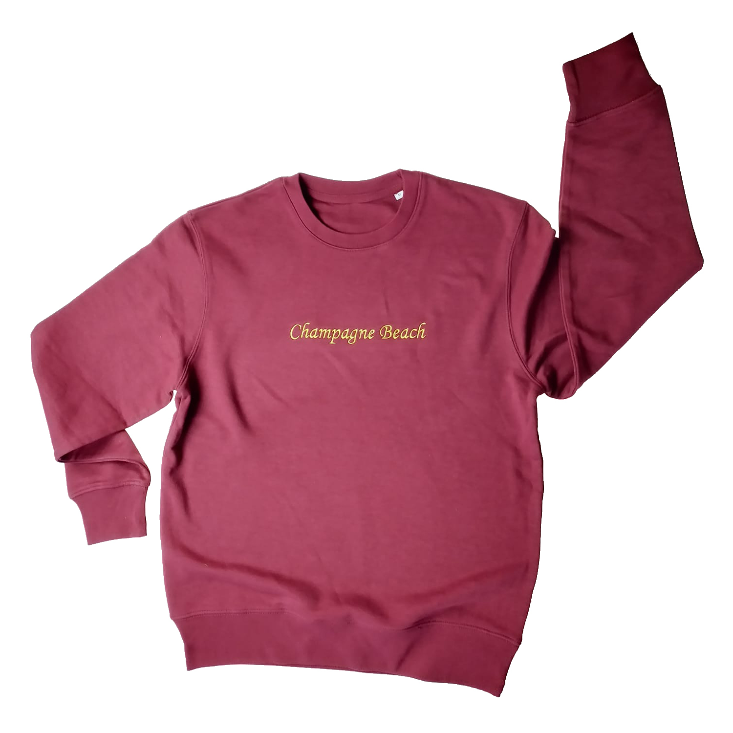 Champagne beach sweater Ruby red 2