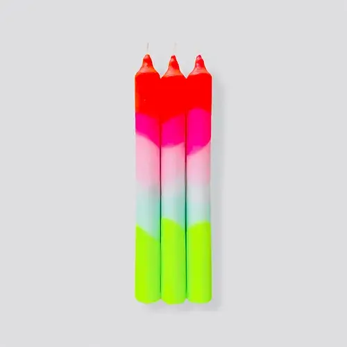 VFMK Neon Dip Dye Candles rainbow