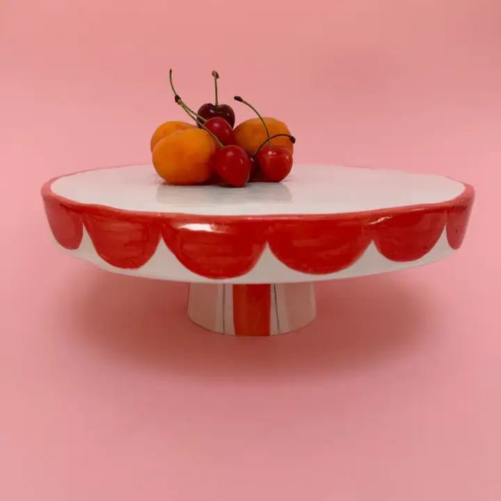 Vfmk odeon studio ceramic handmade cake stand